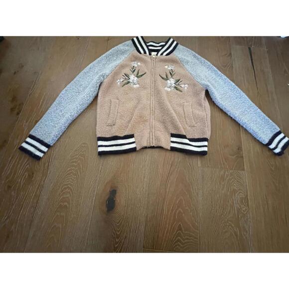 Maeve Other - Maeve Cozy Embroidered Bomber Jacket - Small
